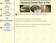Tablet Screenshot of domaine-daniel-rion.com